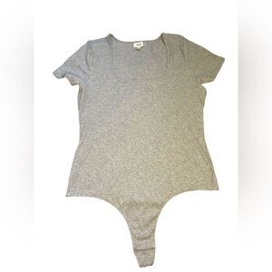 Jenni Women's Grey Bodysuit,size XXXL